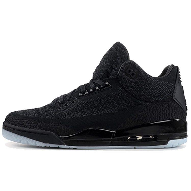 

Air Jordan 3 Retro Flyknit Черные мужские кроссовки антрацит-черный AQ1005-001