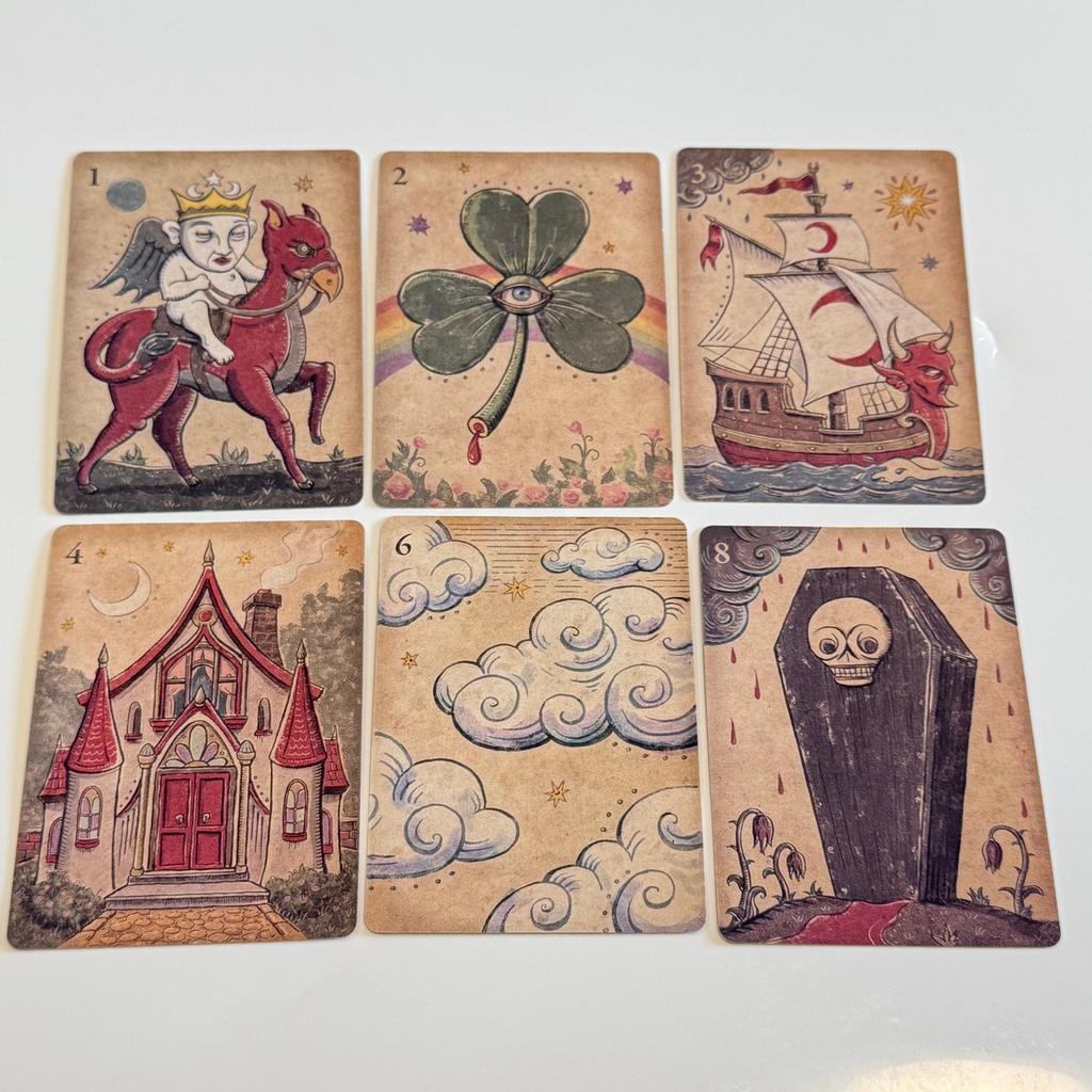 Lenormand Della Luna Oracle Deck English 36Pcs Divination Fate Tarot Oracle Cards Party Entertainment Board Game Cards