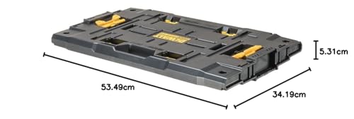 DeWalt Tough System 2.0 Adapter Toolbox, Connectable and Stackable for Outdoor Use (DWST08017)