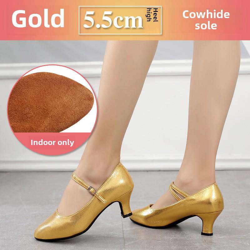 Pantofi de dans modern cu talpă moale: Perfect pentru stilurile de dans Square, Social și National