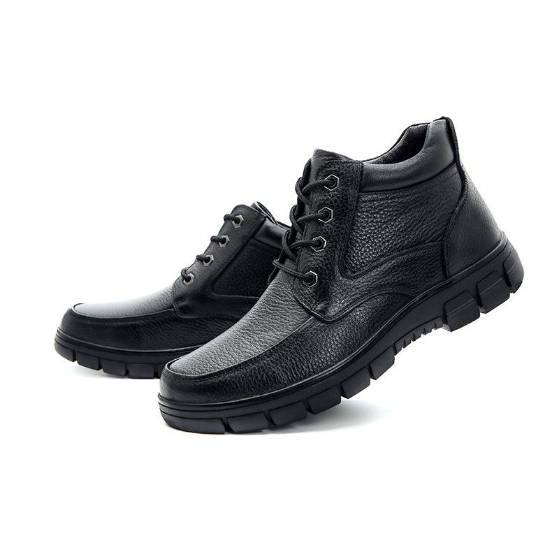 

Ботинки Мартина мужские высокие мужские туфли черные повседневные ботинки из коровьей кожи на низком каблуке осенне-зимние бархатные теплые хлопковые туфли 46