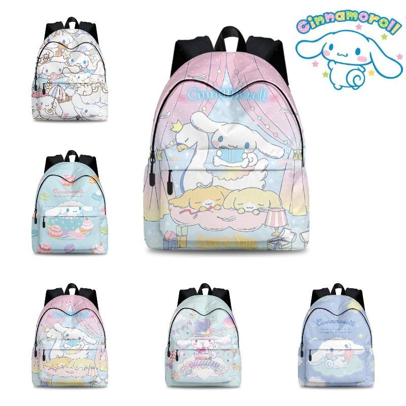 Elegante Set Zaino Cinnamoroll Per Viaggi di Lavoro Materiale in Poliestere Traspirante e Resistente