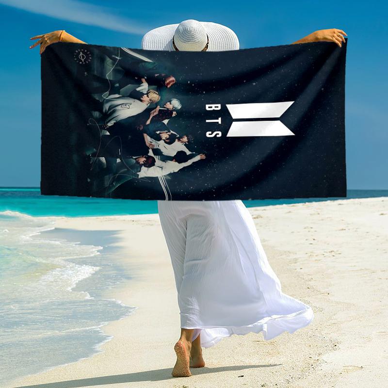 Love Letter Bts Towel Large Quick-Drying Microfiber soft S-Square Pants-s Beach Towel for Travel Fitness Bathing Camping. 0730s132