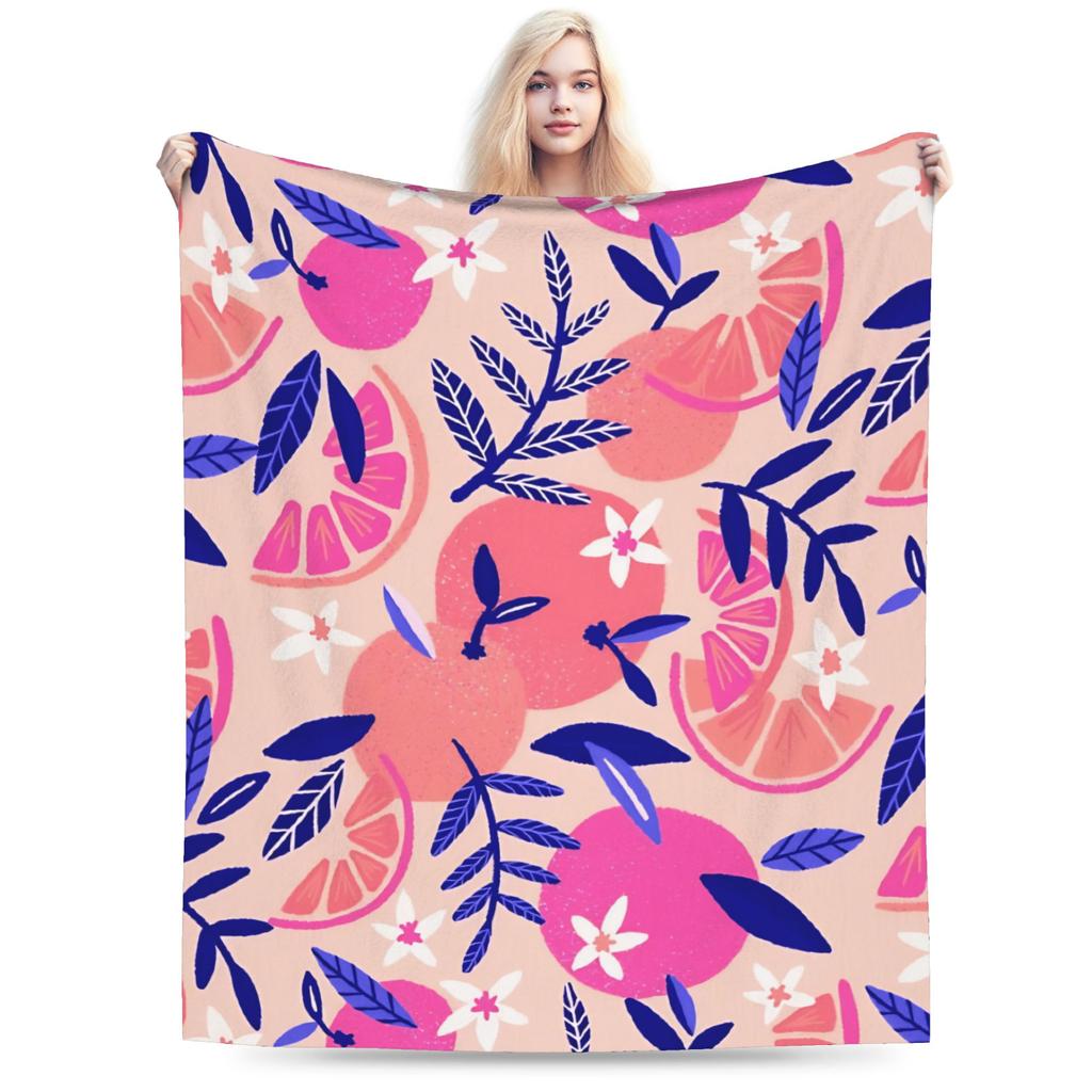 Vintage Poppy Warm Soft Blankets Students Plush Throw Blanket Print Home Decor Flannel Bedspread Sofa Bed Cover