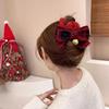 Bow Hair Clip Winter Christmas Shark Clip Women Hair Claws Korean Ponytail Holder Autumn Hairgrip