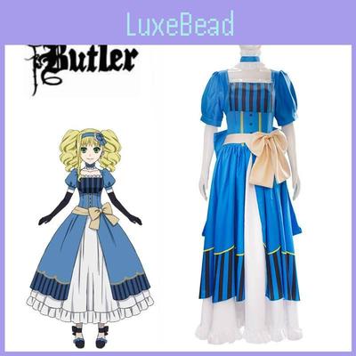 Japanese Anime Inspired Black Butler Cosplay Dress Elizabeth 2017 Theatrical Edition