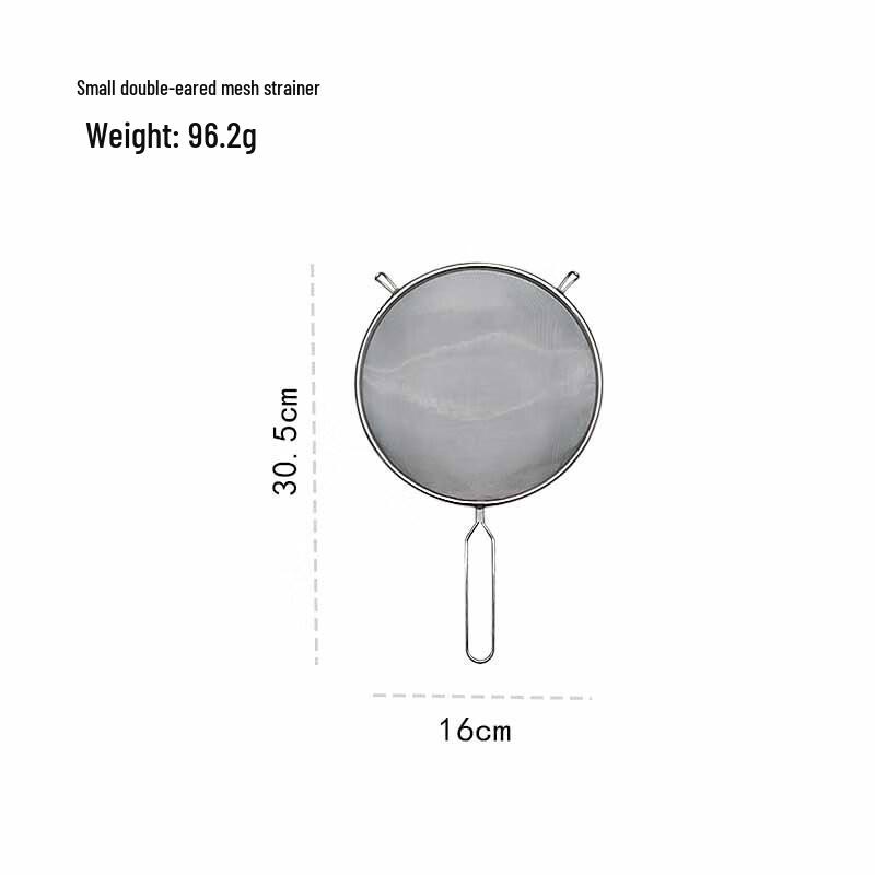 Stainless Steel Double-Handle Mesh Strainer 2-Piece Set