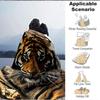 1pc Tiger Pattern Soft & Warm Polyester Knit Blanket, Digital Printed, All-Season Throw for Napping, Traveling, Sofa yy250906038