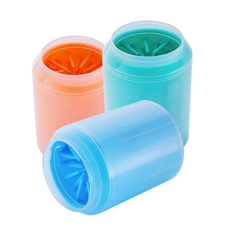 Dog Claw Cleaning Cup Soft Silicone Comb Portable Outdoor Pet Towel Foot Washing Claw Cleaning Brush Quick Foot Washing Cleaning Bucket