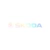 AAAJI1 4 Car Stickers, Window Wiper Decorative Stickers, Laser Waterproof, Suitable for Skoda Octavia Superb Rapid Kodiaya Kroya Fabia