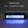 Adeeing EC88 Car Thermometer  Clock  Voltmeter Electronic Clock Two-color Electronic Thermometer