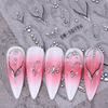 Heart-shaped Luxury Necklace Design Nail Stickers