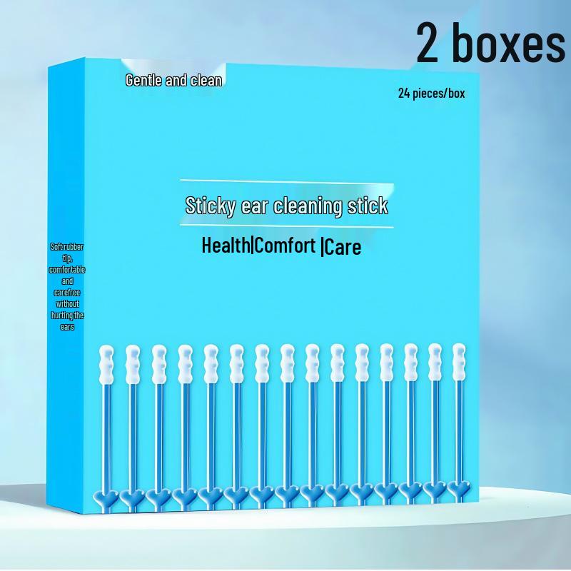 Dětské bezpečné lepkavé vatové tyčinky na čištění uší pro účinné odstranění ušního mazu