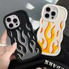 Creative Flame Fire Soft Phone Cover Case for iPhone 13 15 Plus 16 Pro Max 17 Air 12 14 8 XR 11