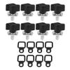 For Jeep Wrangler YJ TJ JK JKU 1995-2016 Compatible 8 Set Hard Top Quick Removal Thumb Screw Set With Nuts