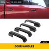 4x Door Handle Cover Trims For Ford F150 2015-w/ 2 Smart keyholeCarbon Fiber