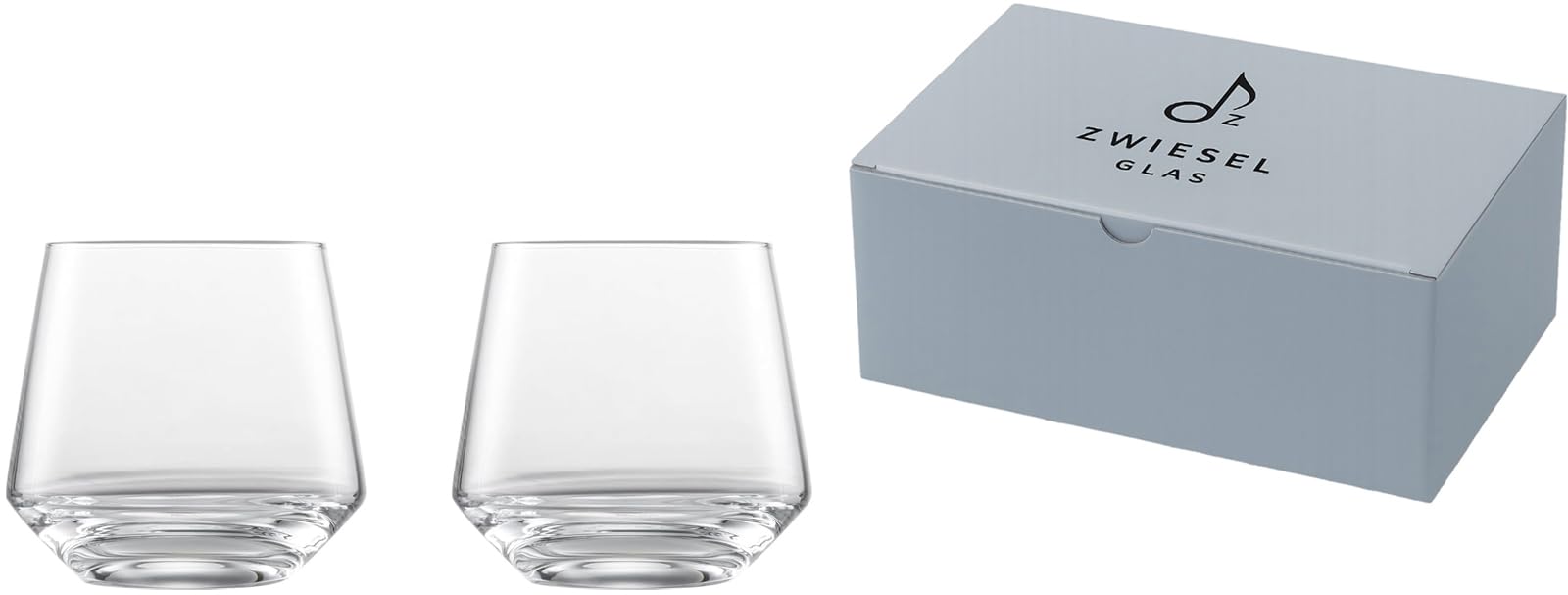 

ZWIESEL GLAS Shatter-Resistant Tumblers for Pure Whiskey and Hard Liquor, Old Fashioned, 13 oz., Pair, Machine-Made (m122319)