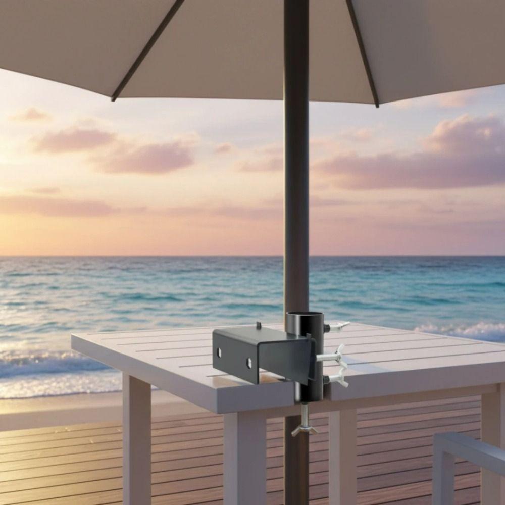 Adjustable Umbrella Clamp Bracket Water-proof Parasol Fixing Clip Durable Umbrella Stands Outdoor
