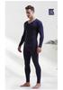 Men's V-Neck Thermal Underwear Set: Modal, Cotton, Wool - Slim Fit, Plus Size Top & Bottoms for Autumn