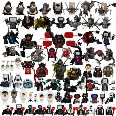 2026 New Skibidi Toilet Man Figures Blocks TvMan Titan Cameraman Speakerman Puzzle Bricks Action Figures Model Toy Birthday Gift