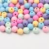 6/8/10mm Macaron Color Matte Acrylic Beads Round Spacer Loose Beads For Jewelry Making DIY Bracelet Necklace Crafts Accessories