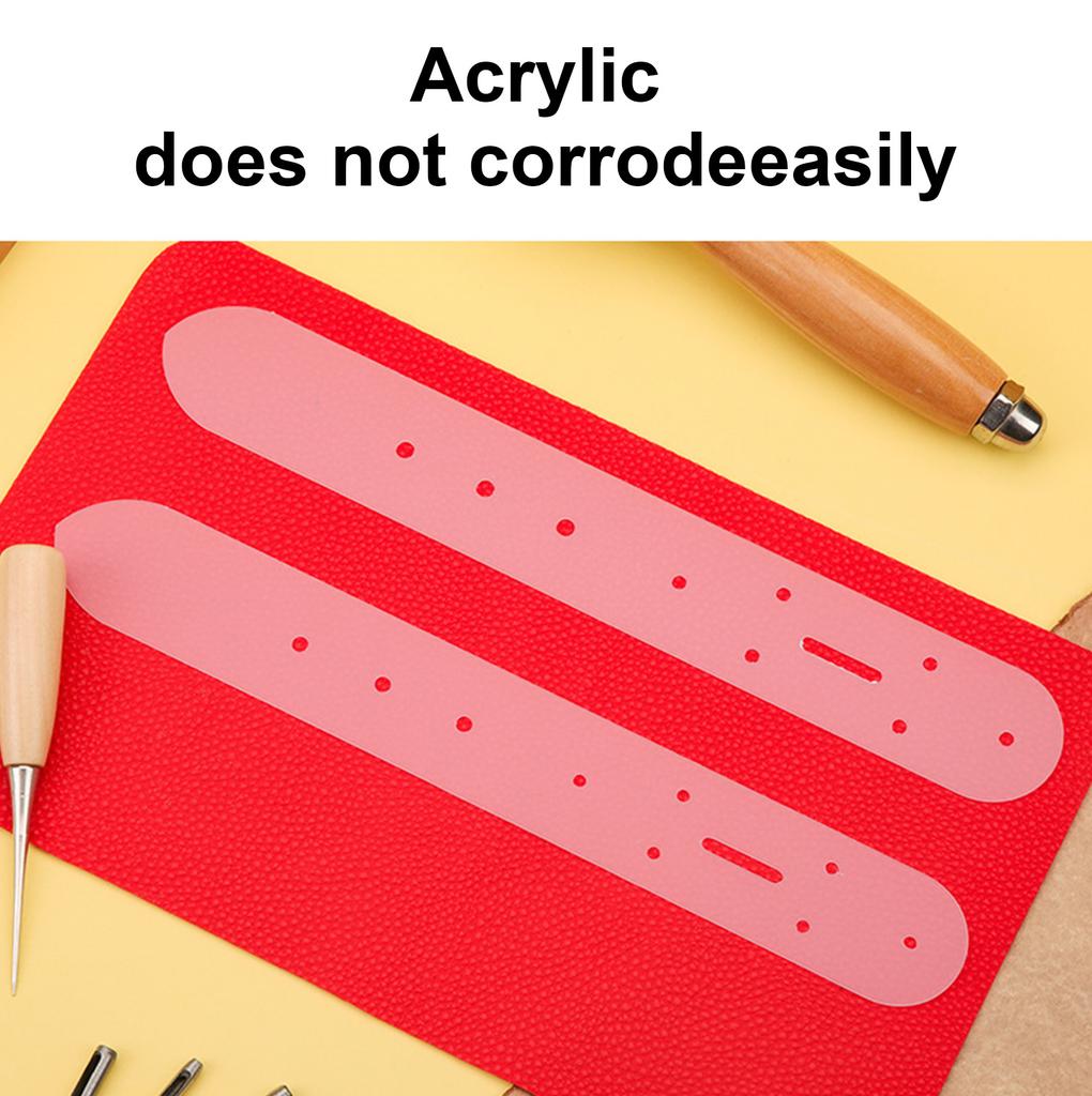 Clear Acrylics Belt Hole Punching Templates Leather Belt Hole Positioning Templates Size 25mm 30mm 35mm 38mm 40mm Option