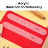 Clear Acrylics Belt Hole Punching Templates Leather Belt Hole Positioning Templates Size 25mm 30mm 35mm 38mm 40mm Option