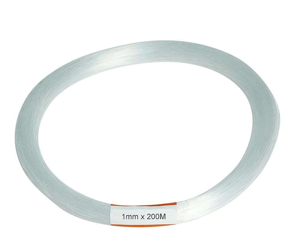 Kunststoff Glasfaser-Kabelende Leuchtend 1,0mm 100-300M für alle Arten von LED-Lichtquellen-Treiber-Maschinen DIY Decke Sternenhimmel Licht