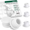 24 Pcs Bathtub Jet Covers Snap In, Silicone Jet Tub Cover Caps In 3 Sizes, 15mm 16mm 17mm
