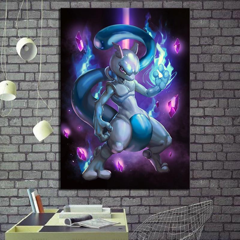 5D Full Drill Round Diamond Painting Art Craft Cartoon Pokemon Craft Art Leisure