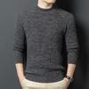 Yiliteng Men's Thick Pure Wool Round Neck Sweater YTMTST5322