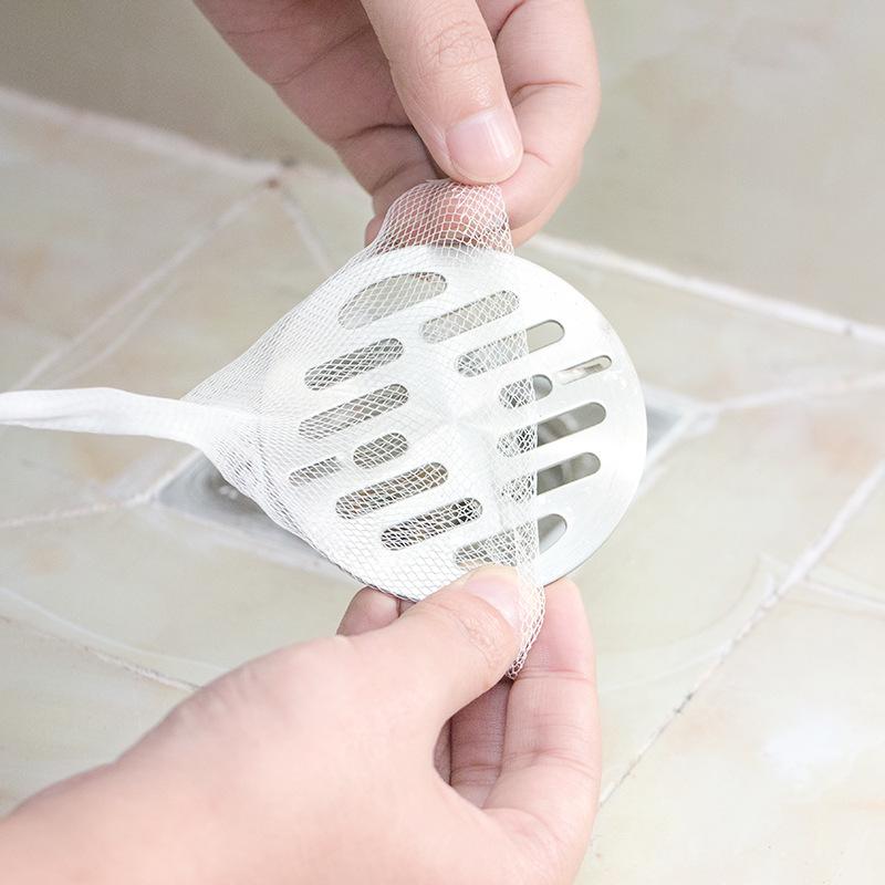 

100 Одноразовых сеток-фильтров для слива пола для ванных комнат, туалетов, кухонь, стоков и раковин 100 pieces in a pack