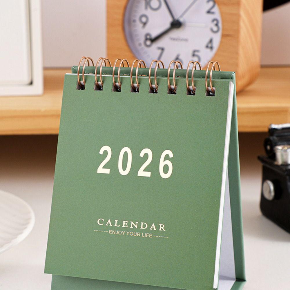 English 2026 Small Desk Calendar Month Date Display Monthly Planner  Spring Festival