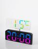RGB Phantom Color Wall Clock: Creative Digital Clock for Living Rooms