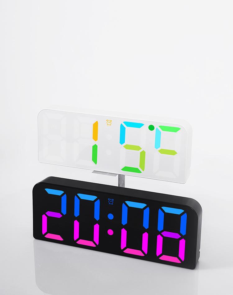 RGB Phantom Color Wall Clock: Creative Digital Clock for Living Rooms