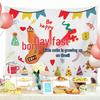 Children's Happy Birthday Cartoon Party Backdrop