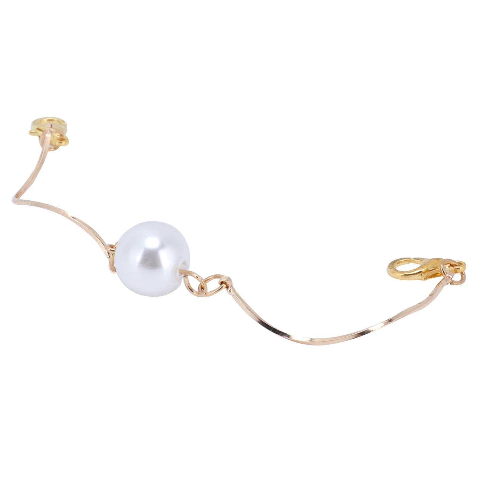 

Alloy Face Cover Chain Faux Pearl Pendant Stylish Face Shield Lanyard Accessory