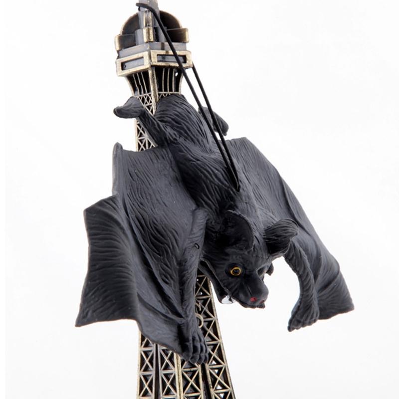 4Pcs Scary Realistic Bat Hanging Ornament Wall Hanging Decorations For Garden Window Display Halloween Celebration