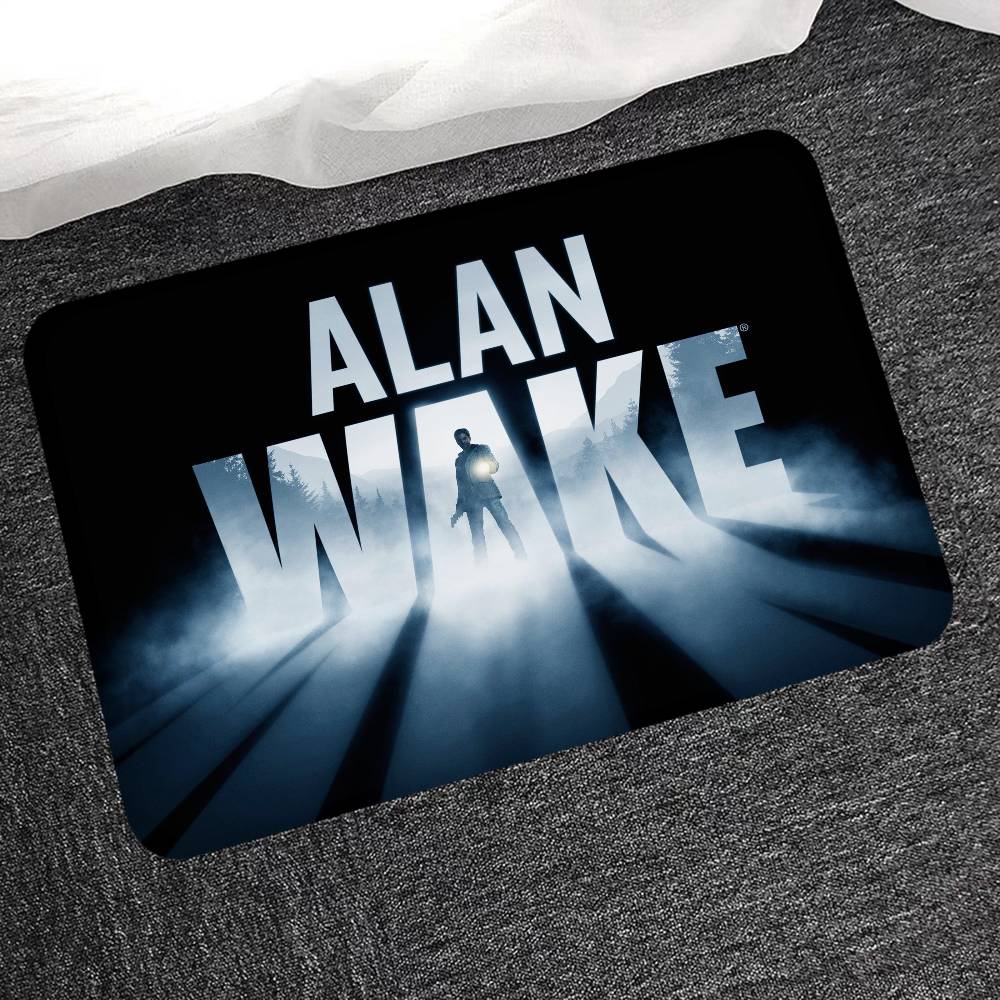 Horror Spiel A-Alan W-Wake Flur Teppich Waschbar Rutschfest Wohnzimmer Sofa Stühle Bereichsmatte Küche Fußmatte Bereichsteppich