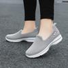 Summer Cloth Shoes, Single Shoes, Shallow Mouth Casual Shoes, Middle-aged and Elderly Solid Color Mother's Shoes