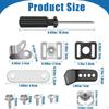 31Pcs Football Helmet Repair Kit, Hockey Hardware Accessories Visor Clips Screws