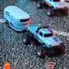 ABS 1/64 Mini Rc Monster Truck With Trailer 4G Remote Control USB Rechargeable Alloy Housing