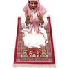 Muslim Prayer Rug Thick Islamic Chenille Praying Mat Floral Woven Tassel Blanket Top Sale