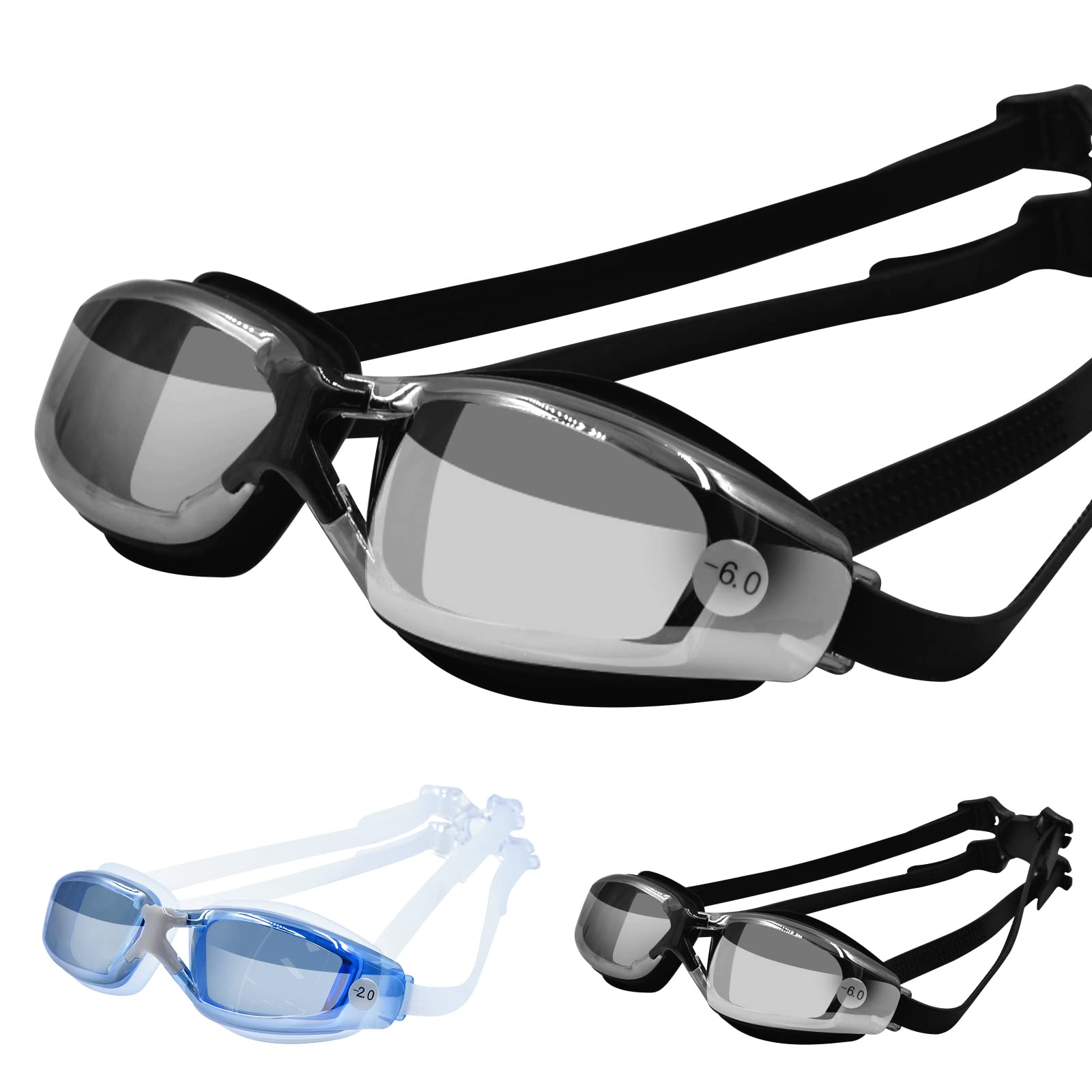 

Swimming Goggles for Adults Swimming Underwater Swim UV No Water Case One Size Fits Most [Health Nurse] (-3.0, Black) Goggles, Glasses, Goggles, чорний