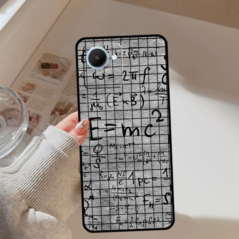 Physics Math Formula Equation For Realme 14 10 11 12 13 Pro Plus GT 7 Pro 6 5 GT 6T C67 C61 C55 C53 C51 C21Y C25S C75 Case