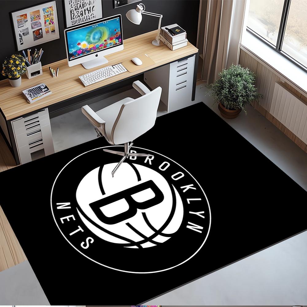 Brooklyn Nets Printed Carpet,Rug,for Office Chair Living Room Bedroom Kitchen Room Decor Gifts.