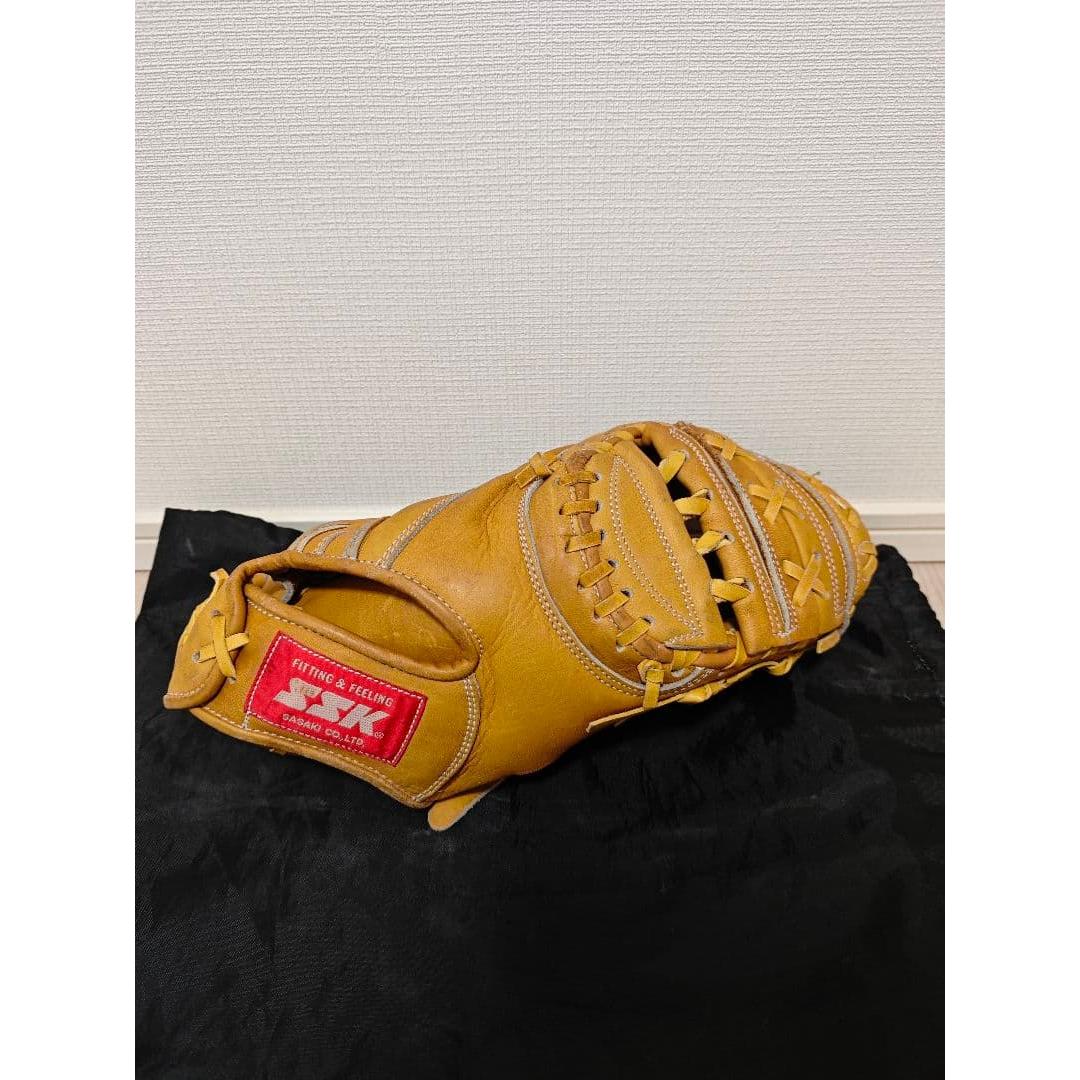 Used [Vintage] SSK hard mitt 70 s with tag