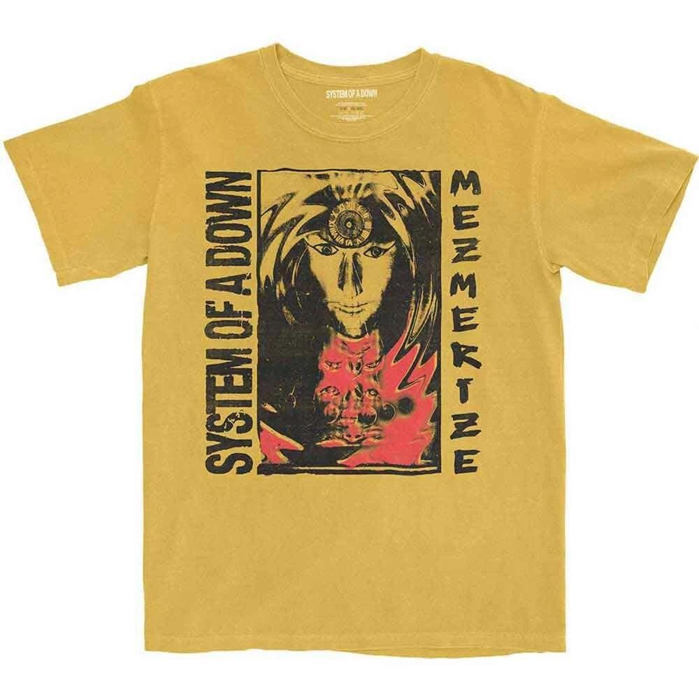 

System of a Down Reflections Yellow Mineral Wash T shirt - NEW 2XL