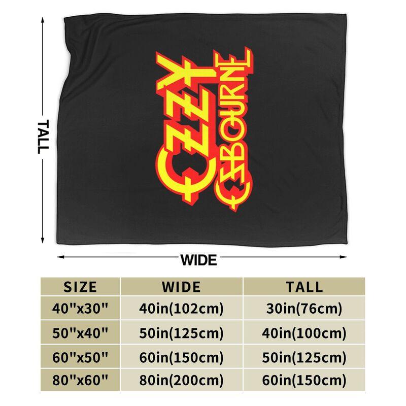 Ozzy Osbourne Flannel Fleece Blanket Travel Office Home Sofa Car Bedspread Lightweight Soft Warm Cozy Fuzzy Throw Blanket