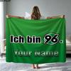 1 Peça Cobertor de Flanela com Padrão de Nome Personalizado do Hannover 96 Adequado para Todas as Estações para Decoração de Casa Calor e Conforto Presentes Presente de Feriado